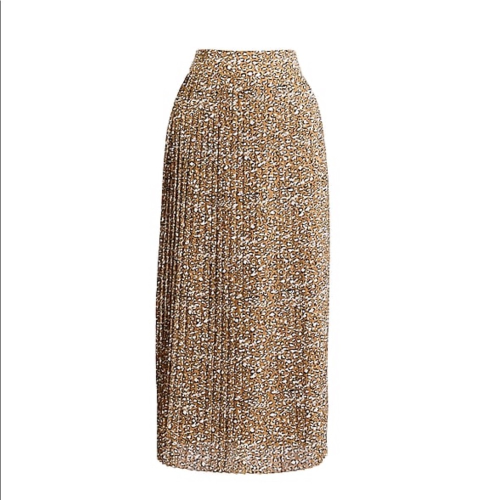 J Crew Pleated Midi Skirt